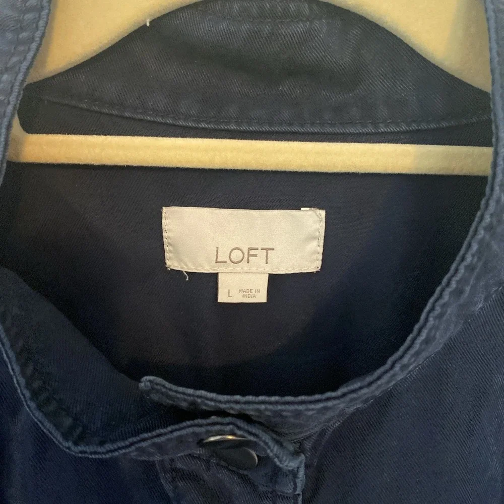 Loft Utility Jacket Navy Long Sleeve Hiking‎ J1